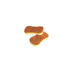 2 EPONGES VEGETALES NON RAYANTES A BASE DE NOYAUX DE FRUITS