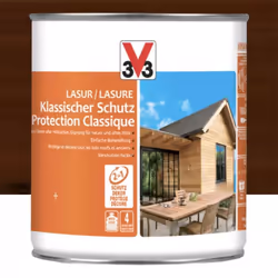 La lasure Protection Classique 4ans V33 possède une base protectrice complète satinée à base de résines alkydes. Cette lasure ...