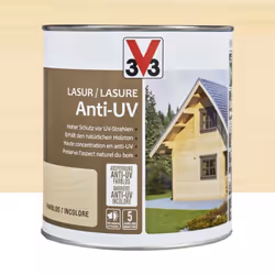 La Lasure Anti-UV V33 Incolore est idéale pour protéger les revêtements extérieurs exposés aux phénomènes atmosphériques. Cet ...