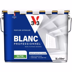 La peinture Blanc Professionnel ® est la valeur sûre pour tous vos chantiers, en 2 couches, comme les pros. Quand on aime le  ...