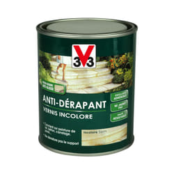 V33 - Vernis antidérapant sol extérieur / intérieur incolore satiné 0.75 l