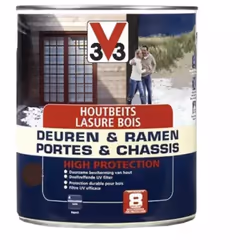 V33 Lasure Portes et chassis 8ans High protection est une lasure satinée solvantée de nouvelle génération à haute concentrati ...
