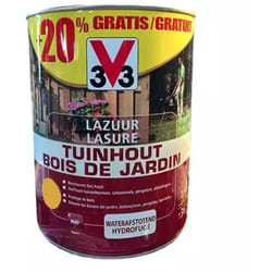 V33 - Lasure Bois de jardin brun clair 3 l