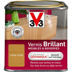 Vernis intérieur Meubles et boiseries V33 Chêne doré Brillant 0,5L