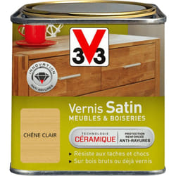 Vernis intérieur Meubles et boiseries V33 Chêne clair Satin 0,5L