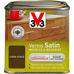 Vernis intérieur Meubles et boiseries V33 Chêne foncé Satin 0,5L