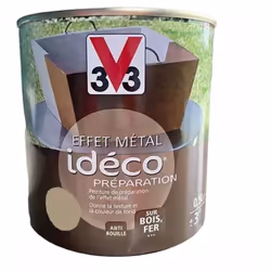 V33 Effet Métal Idéco Préparation est une peinture de décoration pour l'intérieur et l'extérieur. La superposition des 2 prod ...