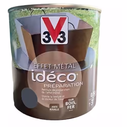 V33 Effet Métal Idéco Préparation est une peinture de décoration pour l'intérieur et l'extérieur. La superposition des 2 prod ...
