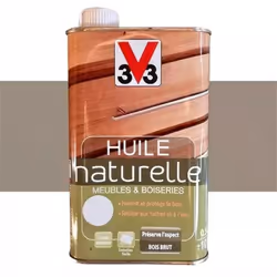 V33 Huile naturelle Meubles & Boiseries est recommandée pour la protection et l'entretien de vos meubles intérieurs en bois.  ...
