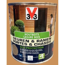 V33 - Lasure Portes et chassis 4 ans Eco Protection Chêne Moyen 0,75 l