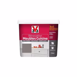 Description générale La peinture V33 Rénovation Meubles Cuisine est une peinture acrylique spécialement conçue pour être appl ...