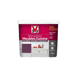 Rénovation Meubles Cuisine (Bois vernis-Mélaminés-Stratifiés) Satin Cassis 0,75 l - V33