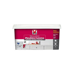 V33 Rénovation Meubles Cuisine (Bois vernis-Mélaminés-Stratifiés) Satin Fleur de sel 2 L