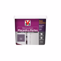 Description générale La peinture V33 Rénovation Placards & Portes est une peinture acrylique spécialement conçue pour revital ...