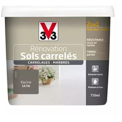 Peinture V33 Rénovation Sols Carrelés (Carrelages - Marbres) 2 en 1 Satin Racine 0,75 l