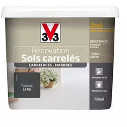 Peinture V33 Rénovation Sols Carrelés (Carrelages - Marbres) 2 en 1 Satin Tarmac 0,75 l