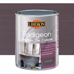 Le Badigeon (Boisine) Meubles de cuisine LIBERON Aubergine est un vernis teinté laissant le veinage du bois apparent. Spécial ...