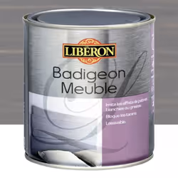 Badigeon Meuble LIBÉRON Gris gustavien recrée la patine naturelle des bois blanchis, grisés ou vieillis. Son aspect mat velou ...