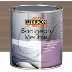 Badigeon Meuble LIBÉRON Brun taupé recrée la patine naturelle des bois blanchis, grisés ou vieillis. Son aspect mat velouté r ...