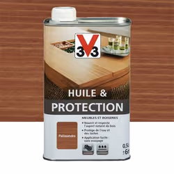 Huile et protection - V33 - Palissandre - Mat - Intérieur - Nourrit le bois