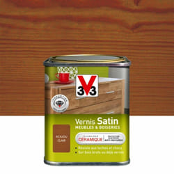 V33 - Vernis meuble et objet acajou clair satiné, 0.25l