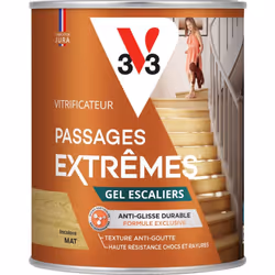 PASSAGES EXTRÊMES ® GEL ESCALIER est un vitrificateur de très haute qualité associant une résine hautes performances et des b ...