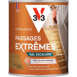 PASSAGES EXTRÊMES ® GEL ESCALIER est un vitrificateur de très haute qualité associant une résine hautes performances et des b ...