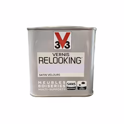 V33 Vernis Relooking s'applique sur tous types de supports à rafraîchir ou à customiser. Recommandé pour la décoration des me ...