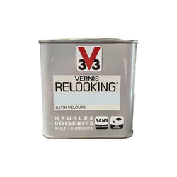V33 - Vernis Relooking Gris Galet Satin Velours 1 l