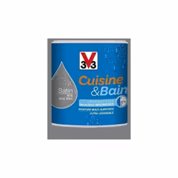 La Peinture Cuisine & Bain V33 est une peinture multi-supports (murs, boiseries et radiateurs). Cette peinture cuisines et ba ...