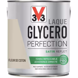 La Laque Glycéro Perfection V33 Satin est une peinture laque monocouche destinée aux supports dont l'usage est intensif. Haut ...