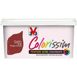 Peinture Multi-Supports V33 Colorissim Satin - Rouge carmin n°45 1 l