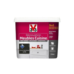 Peinture Fonte Métalisée Satin Meuble et Cuisine V33 750mL Gris 0000000