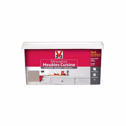 V33 Rénovation Meubles Cuisine (Bois vernis-Mélaminés-Stratifiés) Satin Taupe 2 L