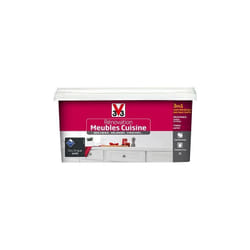 V33 - Rénovation Meubles Cuisine (Bois vernis-Mélaminés-Stratifiés) Satin Gris zingué 2 l