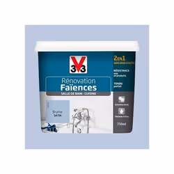 Peinture Brume Satin Rénovation Faïence V33 750mL Bleu 0000000