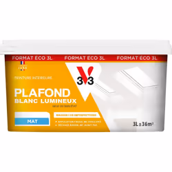 La peinture Plafond Lumineux est la solution idéale pour rafraîchir un plafond. Elle ravive votre pièce en quelques coups de  ...