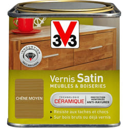 Vernis intérieur Meubles et boiseries V33 Chêne moyen Satin 0,5L