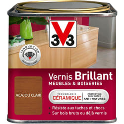 Vernis intérieur Meubles et boiseries V33 Acajou clair Brillant 0,5L