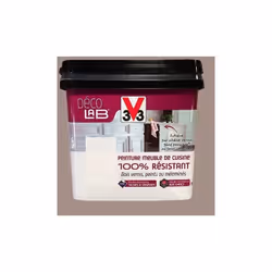 Description générale La gamme Déco LAB Peinture Meuble de cuisine 100% Résistant de la marque V33 est une peinture d'aspect s ...