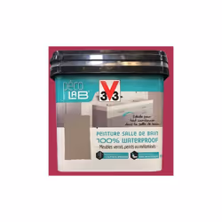 La gamme Déco LAB Peinture Salle de bain 100% Waterproof de la marque V33 est une peinture d'aspect satin idéale pour décorer ...