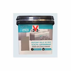 La gamme Déco LAB Peinture Salle de bain 100% Waterproof de la marque V33 est une peinture d'aspect satin idéale pour décorer ...