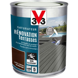 V33 - Saturateur Rénovation terrasses Chêne Carbone 1L