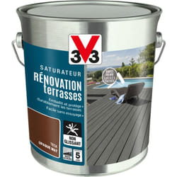 V33 - Saturateur Rénovation terrasses Teck Mat 2,5L