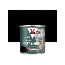 V33 - Peinture fer extérieur Climats extrêmes® noir mat 0.5 l