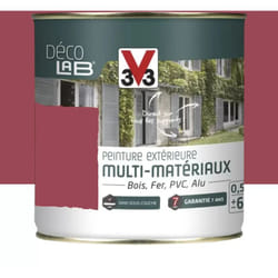 Peinture Extérieure Multi-Matériaux V33 Déco lab Hibiscus Satin 0,5 l