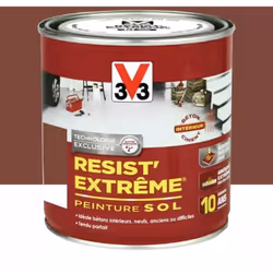 La Peinture Sol V33 Resist' Extrême est une peinture pour sol à base de résine alkyde uréthane, spécialement conçue pour rési ...