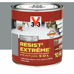 La Peinture Sol V33 Resist' Extrême est une peinture pour sol à base de résine alkyde uréthane, spécialement conçue pour rési ...