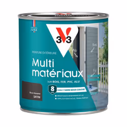 La peinture Extérieure Multi-matériaux V33 vous permet d’utiliser une seule peinture pour tout ! Polyvalente et performante,  ...
