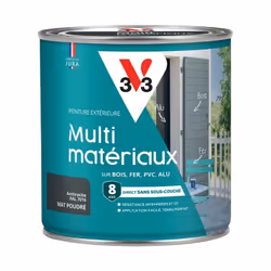 La peinture Extérieure Multi-matériaux V33 vous permet d’utiliser une seule peinture pour tout ! Polyvalente et performante,  ...